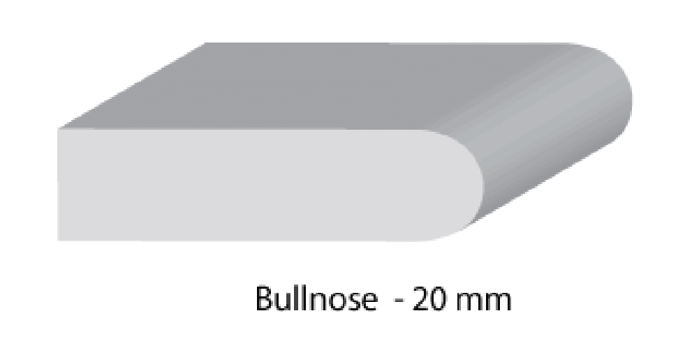 bullnose stone benchtop edge profile